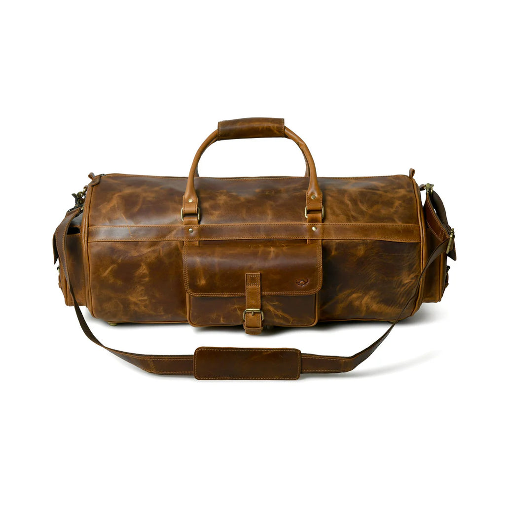 Buffalo Leather Overnight Duffle Bag