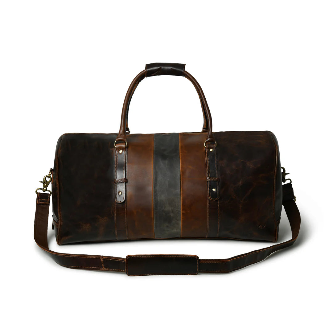Bistre Wink Leather Duffle Bag