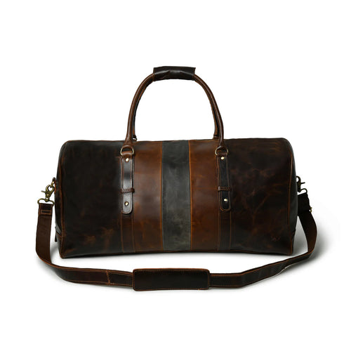 Bistre Wink Leather Duffle Bag