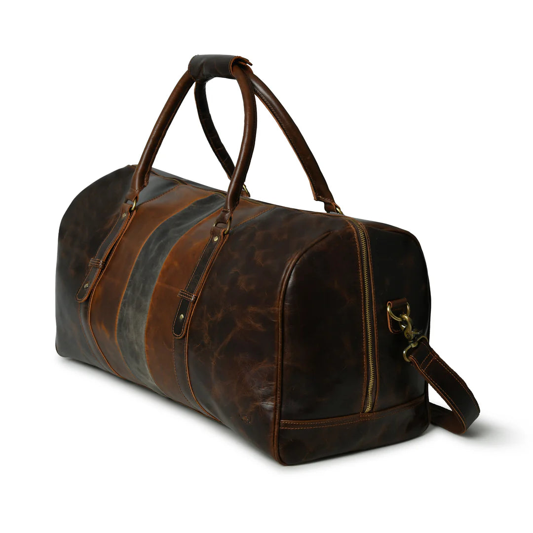 Bistre Wink Leather Duffle Bag