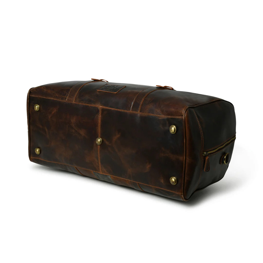 Bistre Wink Leather Duffle Bag