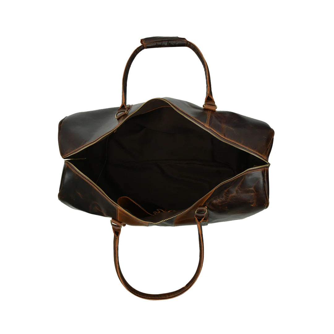 Bistre Wink Leather Duffle Bag