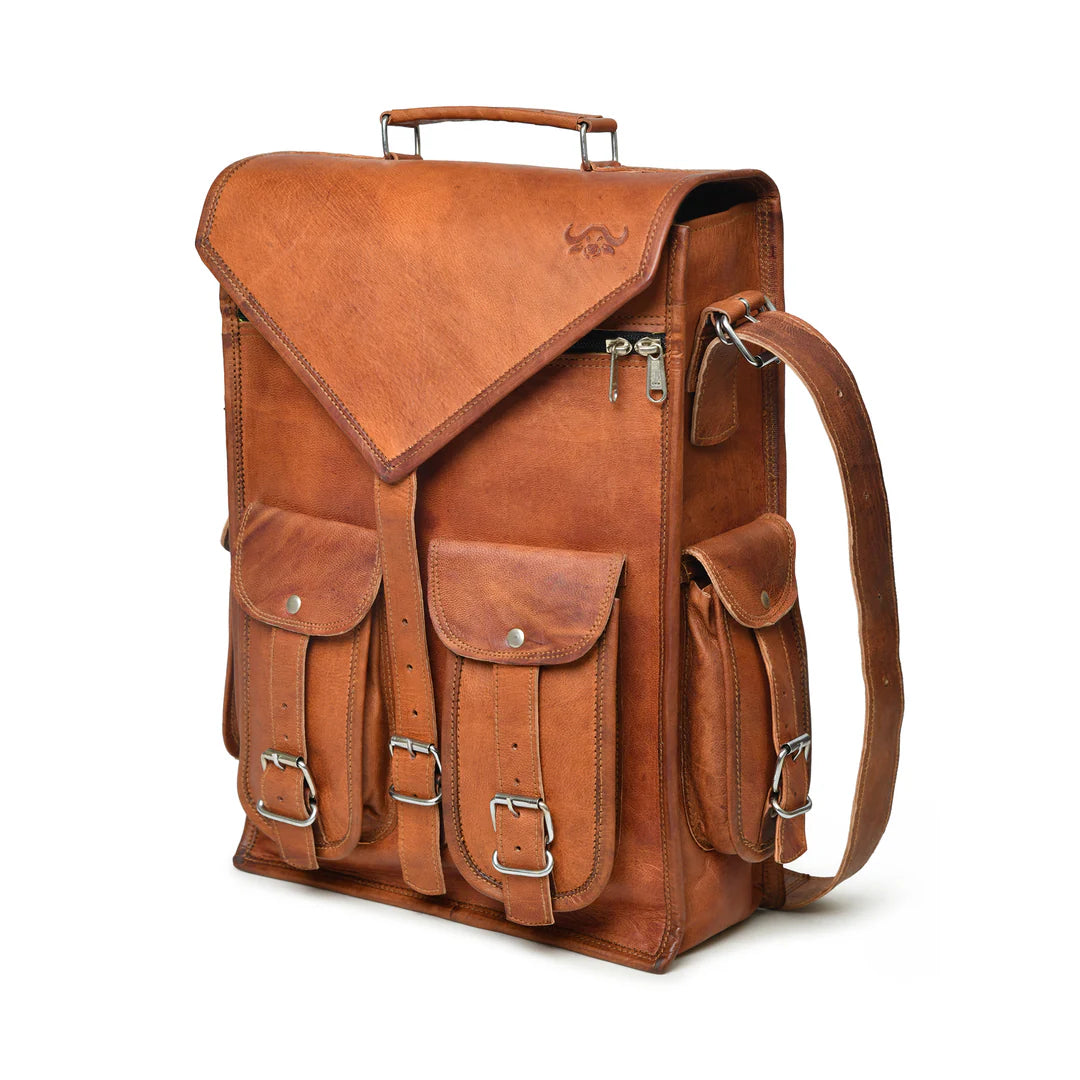 Top Grain Leather Backpack