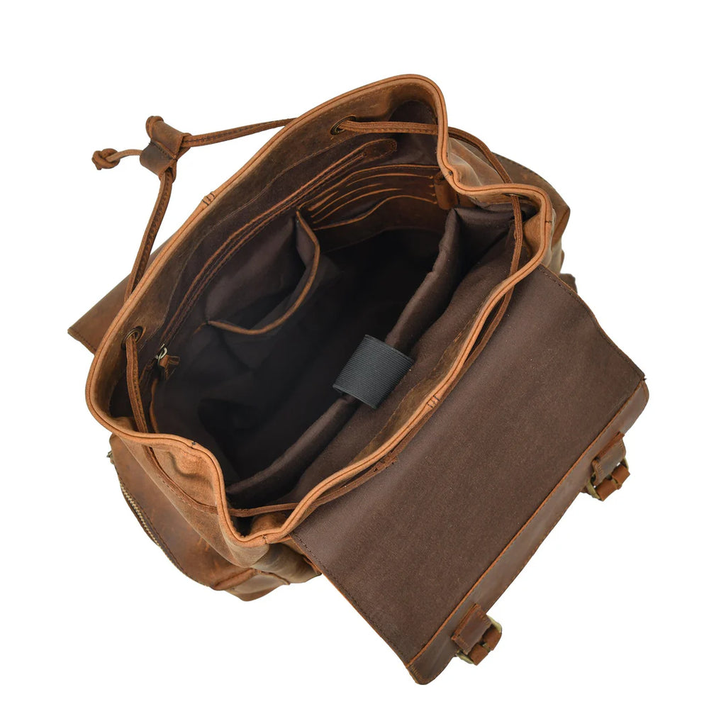 Vintage Buffalo Leather Backpack