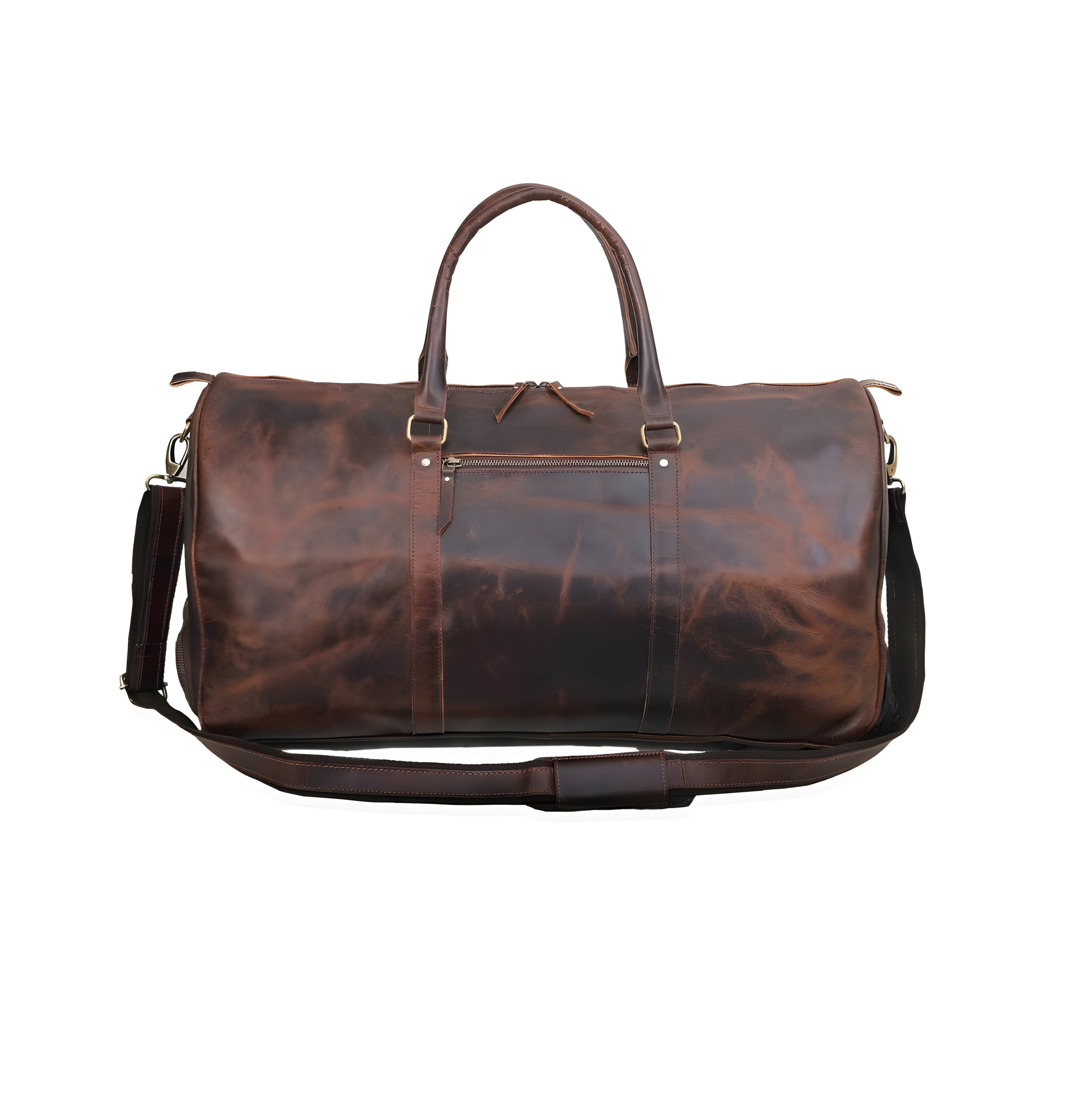Buffalo Leather Duffel Bag - Myriad Seal