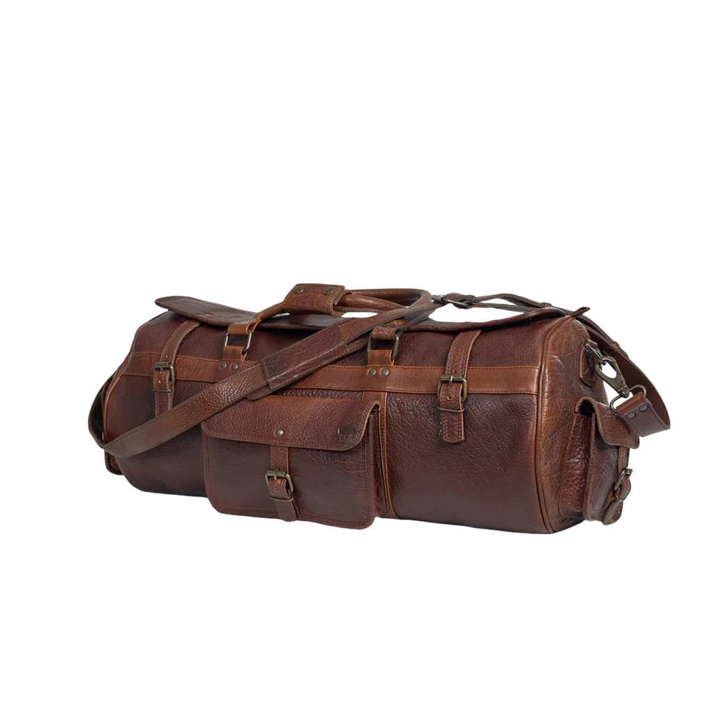 Limited Edition Roosevelt Buffalo Leather Travel Duffle Bag
