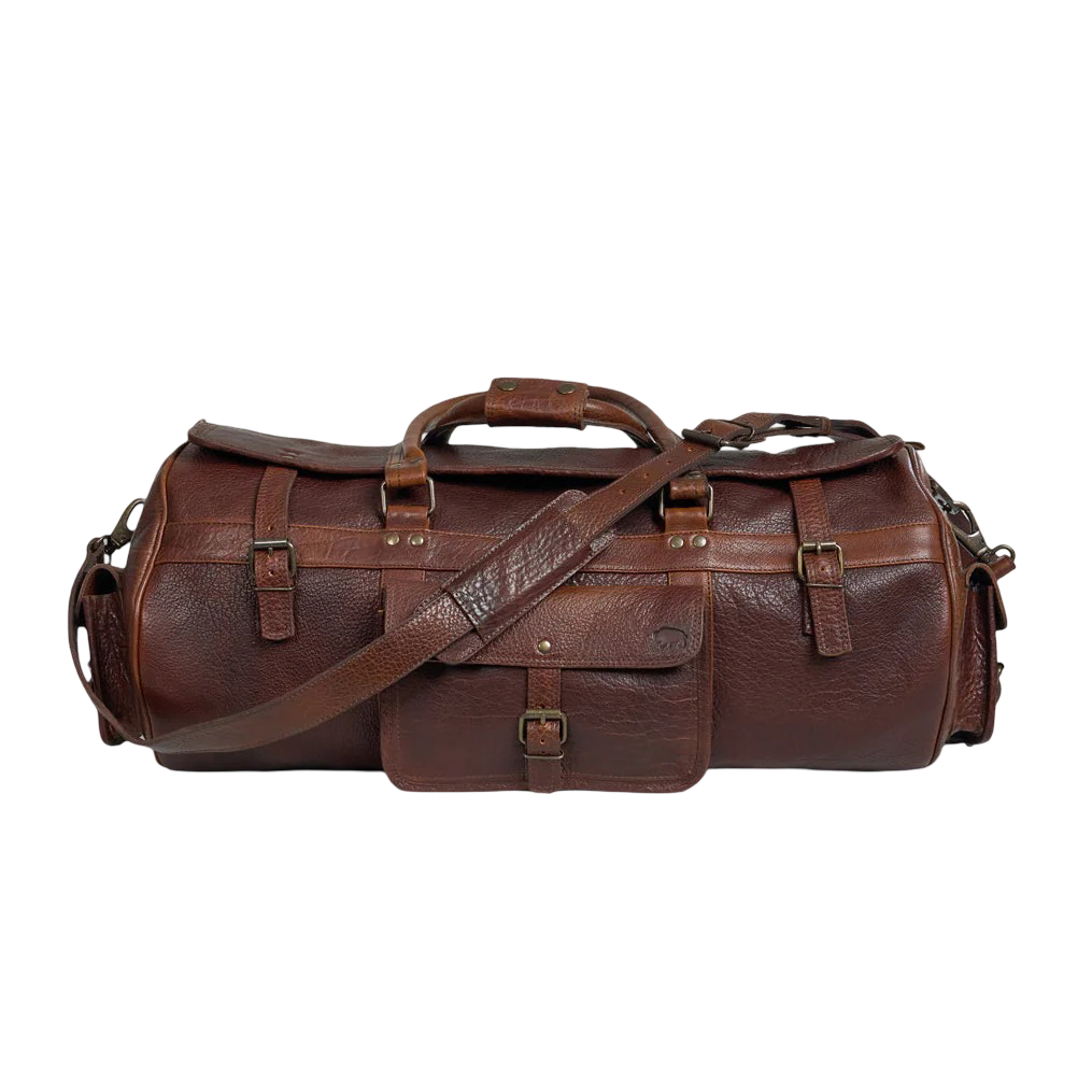 Limited Edition Roosevelt Buffalo Leather Travel Duffle Bag