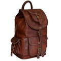 Vintage Leather Laptop Backpack